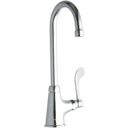 ELKAY LK535GN05T4 SINGLE HOLE FAUCET, 5 INCH GOOSENECK SPOUT AND 4 INCH HANDLE