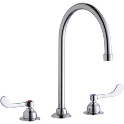 ELKAY LK800GN08T4 DECK MOUNT FAUCET WITH 8 INCH GOOSENECK SPOUT AND 4 INCH HANDLES
