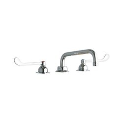 ELKAY LK800TS08T6 DECK MOUNT FAUCET WITH 8 INCH TUBE SPOUT AND 6 INCH HANDLES