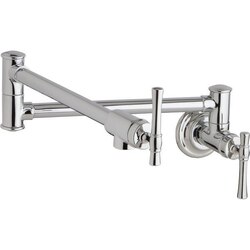 ELKAY LKEC2091 EXPLORE WALL MOUNT POT FILLER KITCHEN FAUCET WITH LEVER