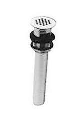 ELKAY LK174LO DRAIN FITTING 1-1/2 CHROME PLATED BRASS WITH PERFORATED GRID AND TAILPIECE
