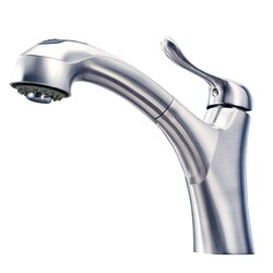 WHITEHAUS WH2070952 JEM COLLECTION SINGLE HOLE/SINGLE LEVER HANDLE FAUCET W/ A PULL OUT SPRAY HEAD