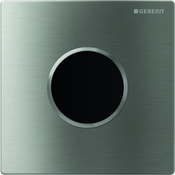 GEBERIT 116.035.SN.1 SIGMA10 HANDS FREE FLUSH ACTUATOR PLATE IN BRUSHED STAINLESS STEEL, BATTERY POWER