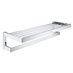 GROHE 40804000 SELECTION CUBE MULTI BATH TOWEL RACK IN POLISHED CHROME