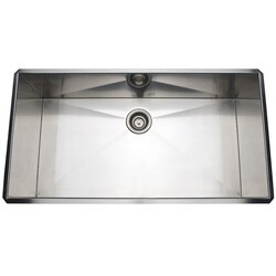 ROHL RSS3618 LUXURY STAINLESS STEEL 37-1/2 INCH SINGLE BOWL KITCHEN SINK