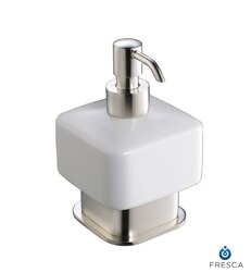 FRESCA FAC1361BN SOLIDO LOTION DISPENSER (FREE STANDING) - BRUSHED NICKEL