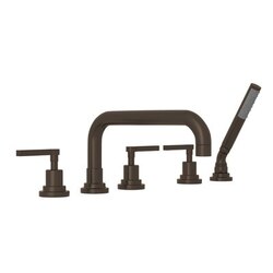 ROHL A2302/73LM SAN GIOVANNI BATH EXPOSED FLOOR MOUNTED TUB SHOWER MIXER VALVE ONLY, METAL LEVERS
