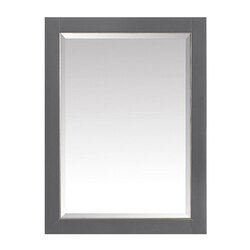 AVANITY 170512-MC22-TGS AUSTEN 22 INCH MIRROR CABINET FOR ALLIE IN TWILIGHT GRAY WITH SILVER TRIM