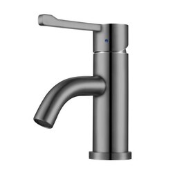 WHITEHAUS WHS0221-SB-BSS WATERHAUS SINGLE HOLE SOLID STAINLESS STEEL LAVATORY FAUCET