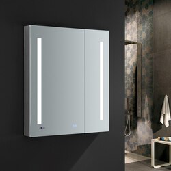FRESCA FMC013036 TIEMPO 30 X 36 INCH TALL BATHROOM MEDICINE CABINET WITH LED LIGHTING AND DEFOGGER
