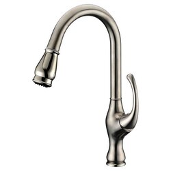 DAWN AB08 3157BN SINGLE-LEVER PULL-OUT KITCHEN FAUCET IN BRUSHED NICKEL