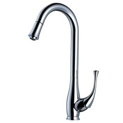 DAWN AB50 3084C SINGLE-LEVER PULL-OUT SPRAY KITCHEN FAUCET IN CHROME