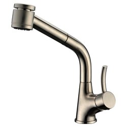 DAWN AB50 3707BN SINGLE-LEVER PULL-OUT SPRAY KITCHEN FAUCET IN BRUSHED NICKEL