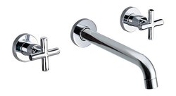 DAWN AB03 1035C WALL MOUNTED DOUBLE-HANDLE CONCEALED WASHBASIN MIXER IN CHROME