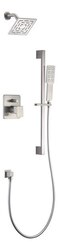DAWN DSSAA04BN ACADIA SQUARE SERIES SHOWER COMBO SET IN BRUSHED NICKEL