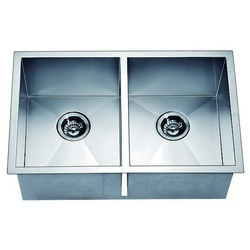 DAWN DSQ271616 29 INCH UNDERMOUNT EQUAL DOUBLE SQUARE SINK