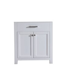 DAWN AAMC302135-01 29 INCH FREE STANDING SOLID WOOD FRAMED CABINET IN PURE WHITE