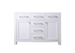 DAWN AAMC482135-01 47 INCH FREE STANDING SOLID WOOD FRAMED CABINET IN PURE WHITE