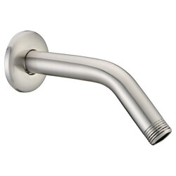 DAWN SRT010400 6 INCH SHOWER ARM AND FLANGE IN BRUSHED NICKEL