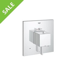 SALE! GROHE 19927000 EUROCUBE DUAL FUNCTION THERMOSTATIC TRIM WITH CONTROL MODULE IN STARLIGHT CHROME