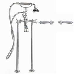 CHEVIOT 5117/3965-LEV LEVER HANDLES FREE-STANDING TUB FILLER WITH HAND SHOWER