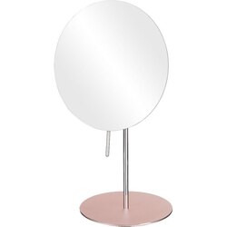 APTATIONS 82353 MIRROR IMAGE 8 INCH FREE STANDING SINGLE SIDED MAKEUP MIRROR IN BLUSH
