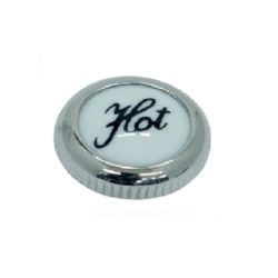 ROHL ZZ9386202 ARCANA PORCELAIN SCREW COVER CAP WITH "HOT" IN SCRIPT