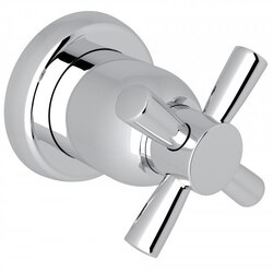 ROHL U.3065X-TO PERRIN & ROWE HOLBORN TRIM FOR VOLUME CONTROL AND 4-PORT DEDICATED DIVERTER WITH CROSS HANDLE