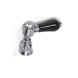ROHL C7678B COUNTRY BATH BLACK CERAMIC PORCELAIN LEVER WITH BELL HOUSING