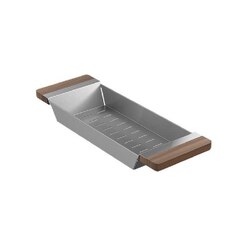 JULIEN 205036 COLANDER 6 X 17-3/8 INCH FOR FIRA SINK WITH LEDGE IN WALNUT