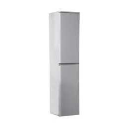 EVIVA EVCB-GL17 GLAZZY GLOSSY WHITE 16 INCH WALL MOUNT SIDE CABINET.