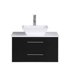 EVIVA EVVN147-24 TOTTI WAVE 24 INCH MODERN BATHROOM VANITY WITH COUNTER-TOP AND SINK