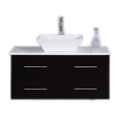 EVIVA EVVN147-36 TOTTI WAVE 36 INCH MODERN BATHROOM VANITY WITH COUNTER-TOP AND SINK