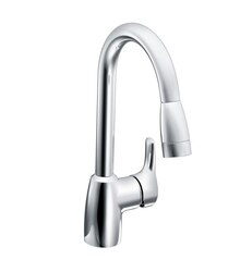 MOEN CA42519 BAYSTONE SINGLE HANDLE DECK MOUNTED PULLOUT KITCHEN FAUCET