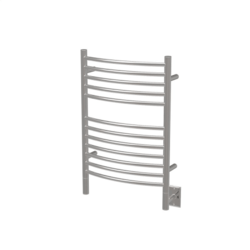 AMBA PRODUCTS EC JEEVES E 21-1/4 W X 31-3/4 H INCH CURVED HEATED TOWEL RACK
