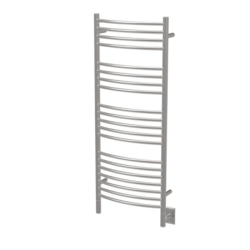 AMBA PRODUCTS DC JEEVES D 21-1/4 W X 53-3/4 H INCH CURVED HEATED TOWEL RACK