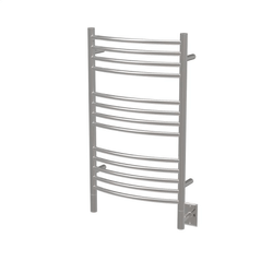 AMBA PRODUCTS CC JEEVES C 21-1/4 W X 36-3/4 H INCH CURVED HEATED TOWEL RACK