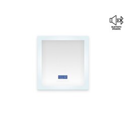 MTD MTD-10236 Encore  LED Illuminated Bathroom Mirror with Built-In Bluetooth Speaker with Blue screen - 36 x 27 Inch
