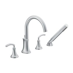 MOEN TS964 ICON TWO-HANDLE ROMAN TUB FILLER WITH HANDSHOWER