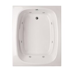 HYDRO SYSTEMS ALE6048ACO DESIGNER COLLECTION ALEXIS 60 X 48 INCH ACRYLIC DROP-IN BATHTUB WITH COMBO SYSTEM