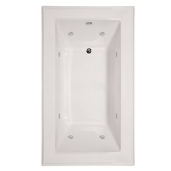 HYDRO SYSTEMS ANE7242ACO DESIGNER COLLECTION ANGEL 72 X 42 INCH ACRYLIC DROP-IN BATHTUB WITH COMBO SYSTEM