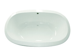 HYDRO SYSTEMS COR6645SWP STON COLLECTION CORAZON 66 X 45 INCH HYDROLUXE SS DROP-IN BATHTUB WITH WHIRLPOOL SYSTEM