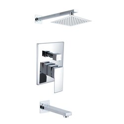 INFURNITURE F-S548W1-CH SHOWER FAUCET SET IN CHROME