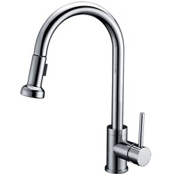INFURNITURE F-K133W1-CH PULL OUT KITCHEN FAUCET IN CHROME