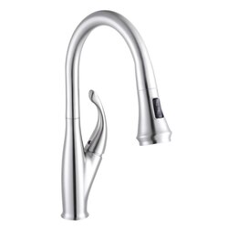 INFURNITURE F-K548ON1-CH PULL OUT KITCHEN FAUCET IN CHROME