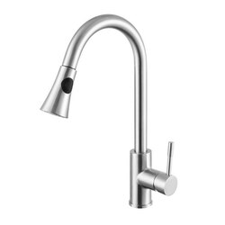 INFURNITURE F-K751QY1-CH PULL OUT KITCHEN FAUCET IN CHROME