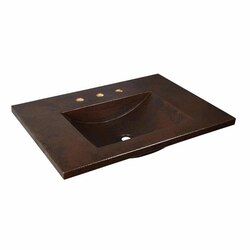 NATIVE TRAILS VNT30 COZUMEL 30 INCH VANITY TOP WITH INTEGRATED SINK