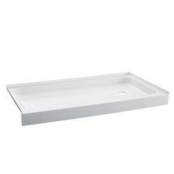 SWISS MADISON SM-SB514 VOLTAIRE 32 X 60 INCH ACRYLIC SINGLE-THRESHOLD SHOWER BASE WITH RIGHT-HAND DRAIN