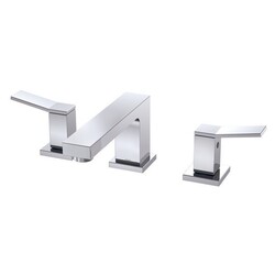 DANZE D304119 AVIAN TWO-HANDLE CENTERSET LAVATORY FAUCET WITH METAL TOUCH DOWN DRAIN, 1.2 GPM