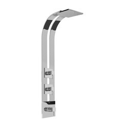 GRAFF G-8850-LM39S-T QUBIC TRE SHOWER PANEL AND HANDLES